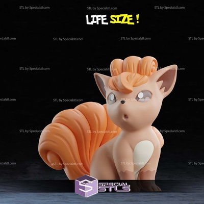 life sized vulpix 3d printer files specialstl pokemon 3d print model - Mito3D