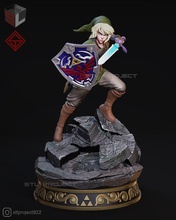 enlace leyenda guerrero diorama 3d print model - Mito3D