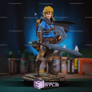 Verknüpfung Bogenschütze Stehen 3d Drucken Modell Legende Zelda stl Dateien 3d print model - Mito3D