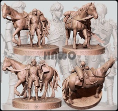 enlace caballo leyenda zelda 3d print model - Mito3D
