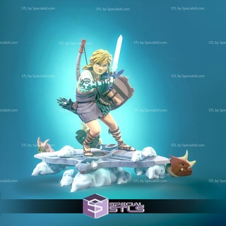 bağlantı ayakta v2 3d baskı heykelcik efsane Zelda stl Dosyalar 3d print model - Mito3D
