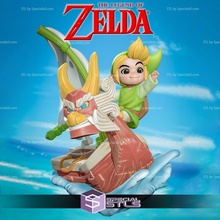 lien vent waker Légende Zelda 3d print model - Mito3D