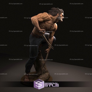 Logan action pose 3d print model - Mito3D