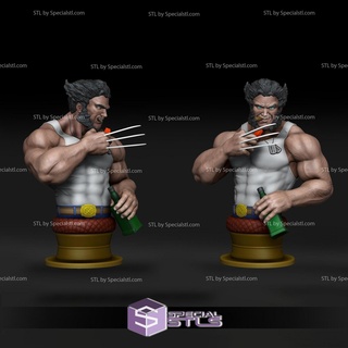 logan bust stl files 3d printing figurine logan bust stl files 3d printing figurine  3d print model - Mito3D