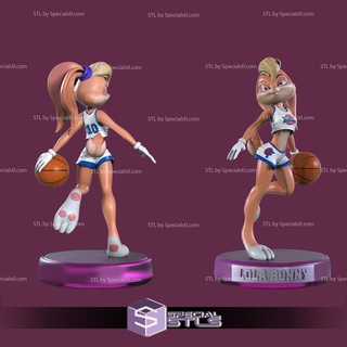 lola lapin 3d impression modèle basketball verison 3d print model - Mito3D