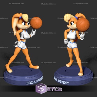 lola lapin basketball 3d imprimable 3d print model - Mito3D