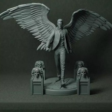 Lucifer estrella mañana arte fan 3d print model - Mito3D