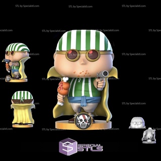 lucky roo funko stl files onepiece 3d print model - Mito3D