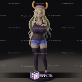 lucoa Kobayashi san chi hizmetçi Ejderha 3d print model - Mito3D