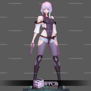 lucy cyberpunk básico pose Listo 3d impresión modelo 3d print model - Mito3D