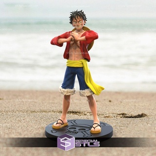 luffy classic standing stl files 3d print model - Mito3D