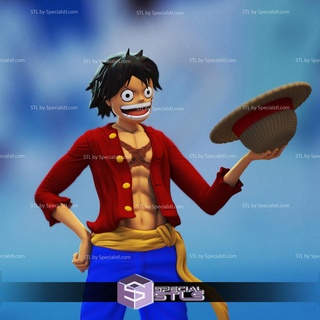 luffy straw hat stl files one piece 3d printable 3d print model - Mito3D