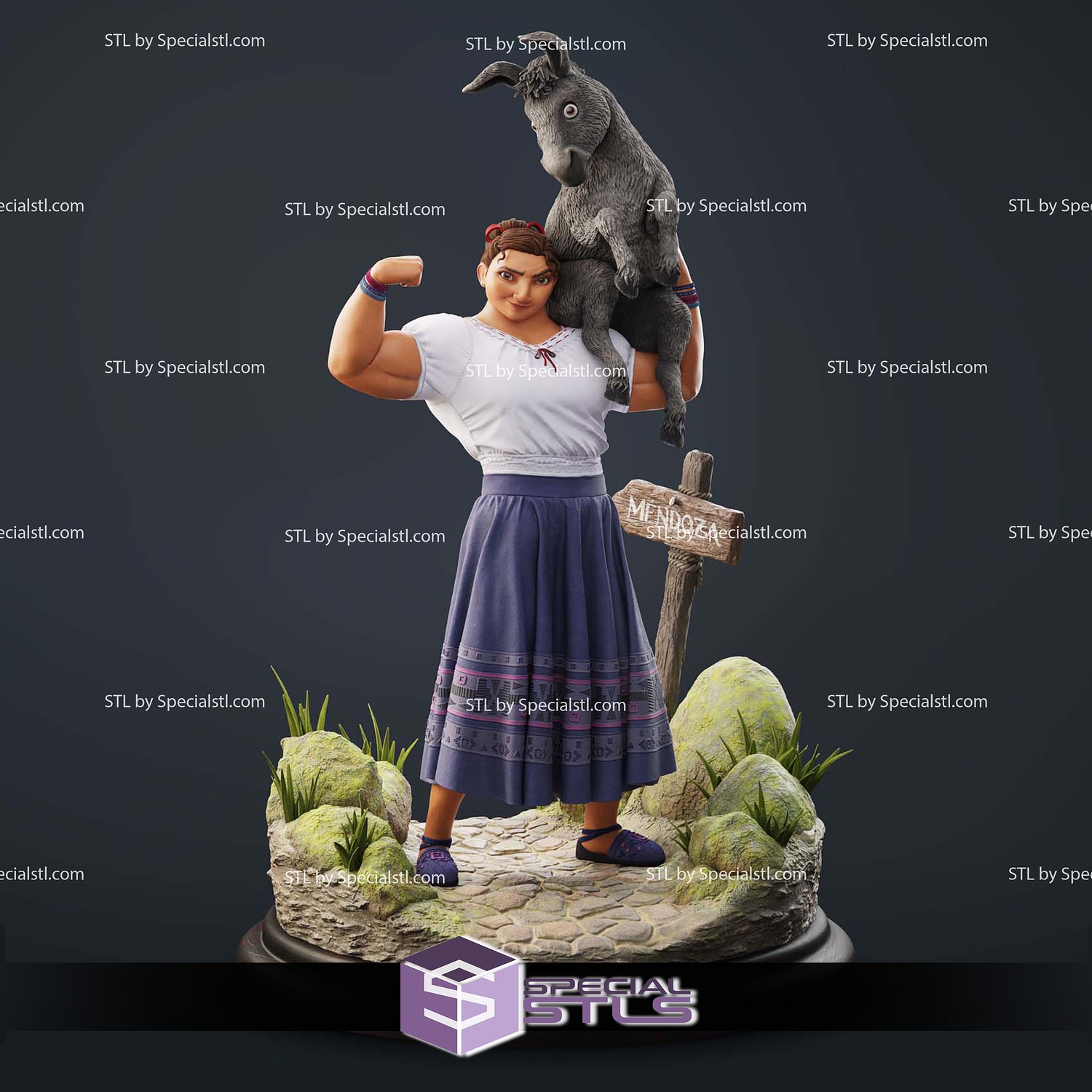 luisa madrigal stl arquivos charme 3d imprimível 3D print model - Mito3D