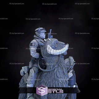 lucas diorama 3d impresión figurilla estrella guerras stl archivos 3d print model - Mito3D