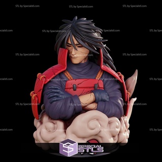 madara uchiha buste 3d modèle Naruto 3d print model - Mito3D