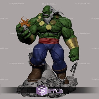 maestro Hulk 3d model ayakta versiyon v2 3d print model - Mito3D