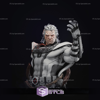 magneto white bust ready 3d print 3d print model - Mito3D