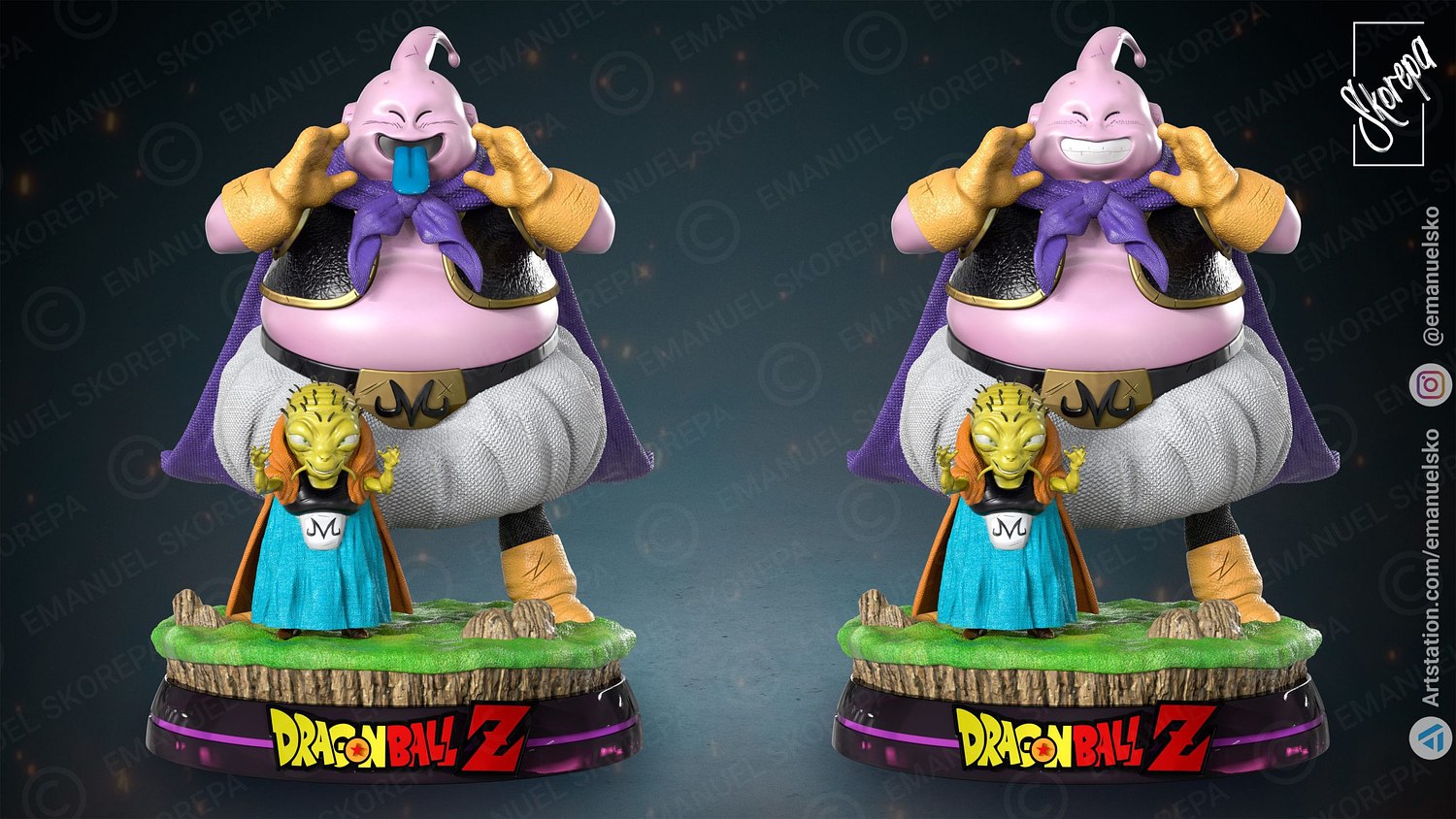 majin buu babidi dragonball 3D print model - Mito3D