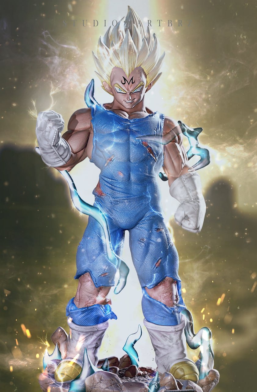 majin vegeta pose 2 3D print model - Mito3D