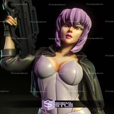 kusanagi pistola digital 3d escultura especialstl 3d print model - Mito3D