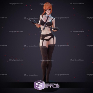 makima bikini stl files standing 3d print model - Mito3D