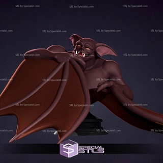 man bat dibujos animados busto 3d modelo 3d print model - Mito3D
