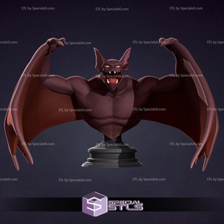 man-bat v2 cartoon bust 3d model 3d print model - Mito3D