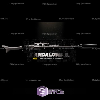 mandalorian ambra fase impulso blaster arma stella guerre 3d Modelli 3d print model - Mito3D