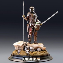 mandalorian standing starwars 3d print model - Mito3D