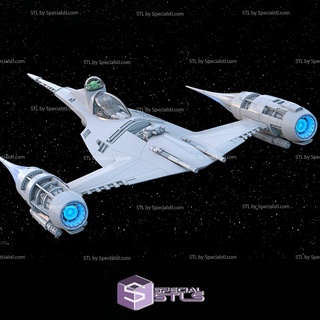 Mandalorianer 1 Starfighter stl Dateien 3d print model - Mito3D