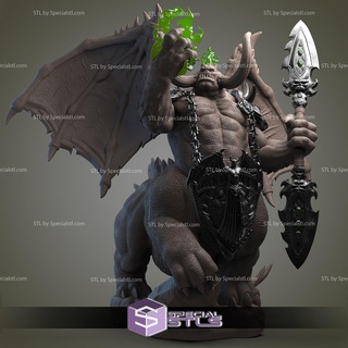 mannoroth world warcraft ready 3d print 3d print model - Mito3D