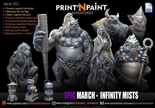 march 2021 print'n paint miniature 