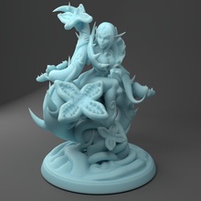 march 2021 twin goddess miniature 3d print model - Mito3D