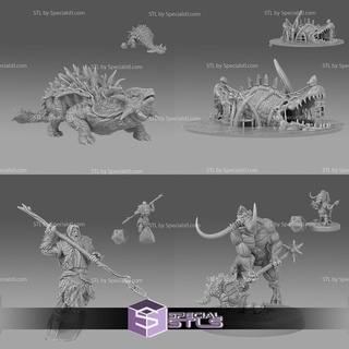 Mart 2023 Ayarlamak 72 Jurassic karşılaşmalar epik minyatürler 3d print model - Mito3D