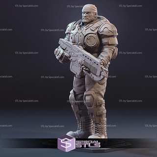 Marcus fenix stl dossiers permanent engrenages guerre 3d imprimable 3d print model - Mito3D