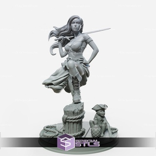 Marina femelle stl miniatures 3d print model - Mito3D
