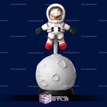 mario astronaut lamp 3d print model - Mito3D