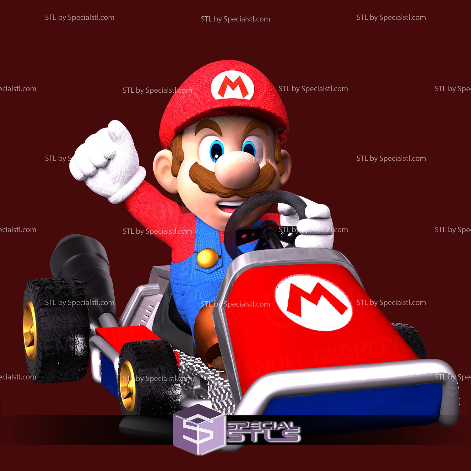 Fichier STL gratuit Mario Kart Standard - Taille d'une poupée en