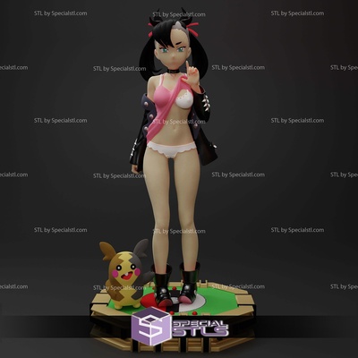 marnie pikachu stl scultura speciale 3d print model - Mito3D