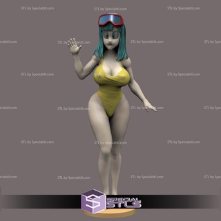 marron bikini v2 permanent stl dossiers Dragon Ball 3d print model - Mito3D