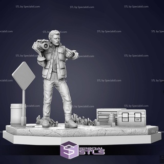marty mcfly stl files standing 3d print model - Mito3D