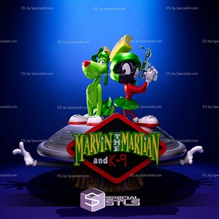 Marvin Marsmensch k9 bereit 3d drucken Looney Melodien 3d print model - Mito3D