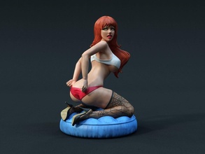 Marie Jeanne sexy fanart 3d print model - Mito3D