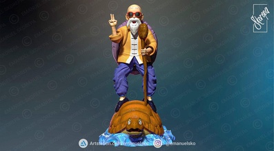 Meister Roshi Diorama 3d print model - Mito3D
