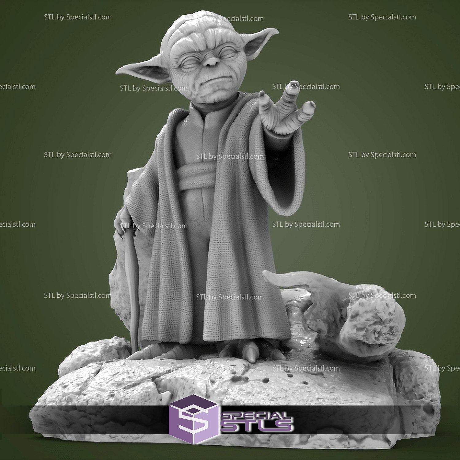 usta Yoda stl Dosyalar Yıldız Savaşı 3d yazdırılabilir 3D print model - Mito3D