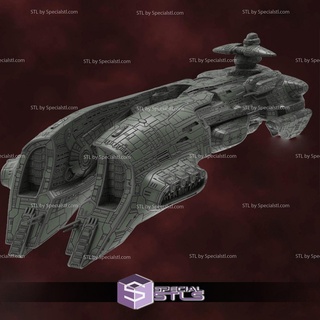 megathron battle ship stl files eve online video game 3d print model - Mito3D