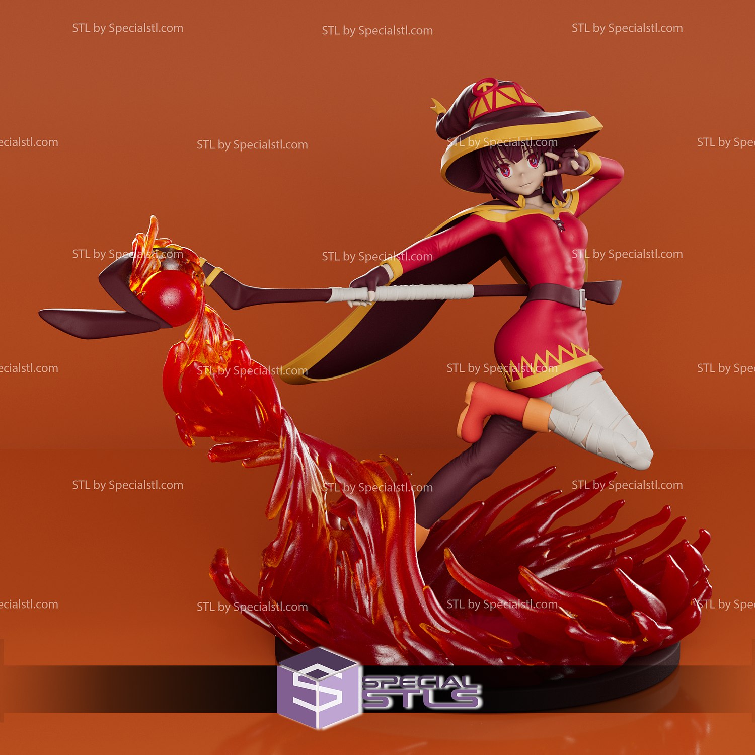 megumin v3 3d printing model konosuba stl files 3D print model - Mito3D