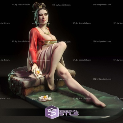 mei çince kadın dijital 3d heykel özel aşırı izleme 3d print model - Mito3D