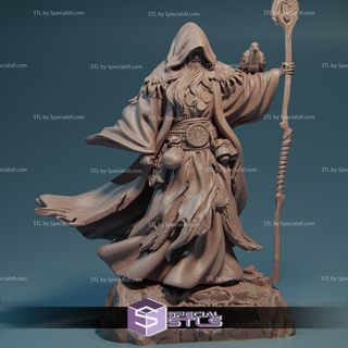 merlin wizard stl files fanart 3d print model - Mito3D
