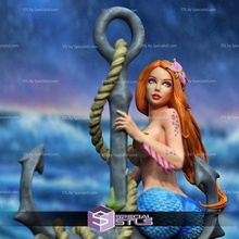 mermaid diorama 3d print model - Mito3D